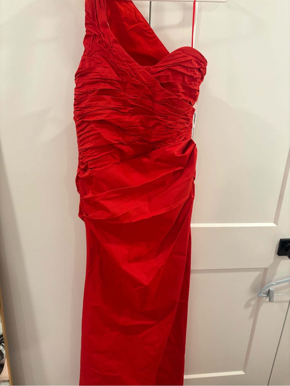 Red One Shoulder Dress ASOS-Arrange - Picture 5 of 8